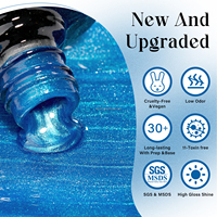 Vente flash Vernis à ongles gel effet œil de chat réfléchissant Effet miroir chromé UV LED Curable Formule personnalisée d'usine Gel à ongles pour salon de beauté