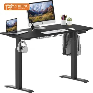 Adjustable table professional wholesale electric height adjust desk golden supplier electric standing office desk