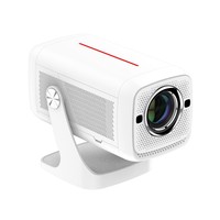 Proyector HY380 de 550 Ansi Lúmenes con Android 9.0, Wifi 6, Pantalla Inteligente, Mini Proyector de TV Portátil