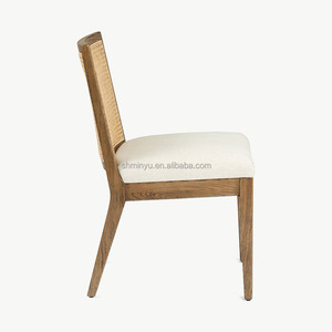 2025 <span class=keywords><strong>Chaise</strong></span> de salle à manger en bois massif Minyu avec dossier <span class=keywords><strong>Design</strong></span> Wabi-Sabi en noyer antique pour la maison et la cuisine - Product Image 3