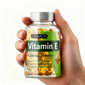 כמוסות רכות של ויטמין <span class=keywords><strong>E</strong></span> טבעי של דיסמוק 500 מ\\\"ג, נוגד חמצון, תומך חסינות, תוסף תזונה, חיי מדף 24 חודשים, למבוגרים - Product Image 6