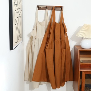 Bán Sỉ Tạp Dề Không Tay Chống Thấm Nước Màu Trơn Rộng Ngoại Cỡ Tạp Dề Nấu Ăn Nhà Bếp Có Dây Bằng Cotton - Product Image 6