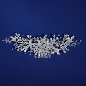 Peigne à cheveux en cristal de strass scintillant, accessoires de robe de <span class=keywords><strong>mariée</strong></span> <span class=keywords><strong>pour</strong></span> les coiffures de <span class=keywords><strong>mariée</strong></span>, pièce de bijoux chic <span class=keywords><strong>pour</strong></span> les coiffures - Product Image 3