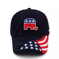 Casquette de baseball unisexe avec logo d'éléphant brodé Conservative USA 45 47 Republican USA Cap