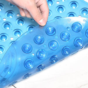 Tapis de bain carré en PVC imperméable et anti-chute avec ventouses, fabriqué à la machine, écologique, pour la maison et l'hôtellerie - Product Image 3