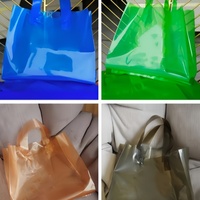 Sacs de courses et de rangement en plastique biodégradable et recyclable, personnalisables et colorés, avec marquage à chaud, sacs robustes pour t-shirts, chaussures et vêtements