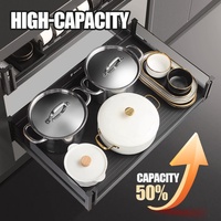 Vente Flash TIANYI CFXLL3154 Panier coulissant en alliage d'aluminium à 2 niveaux, design moderne, durable, résistant à l'eau, forme oblongue, facile à nettoyer