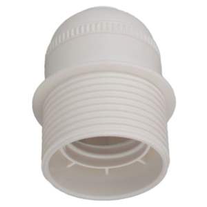 Portalmparas E27 avec capuchon, couleur blanche, idéal pour l'éclairage domestique et commercial, offre sécurité et polyvalence en - Product Image 1