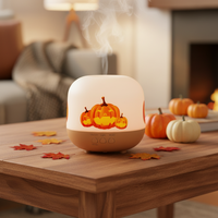 Diffuseur d'arômes d'Halloween, diffuseur d'huiles essentielles d'aromathérapie, humidificateur d'air ultrasonique, pour la maison, à poser sur table