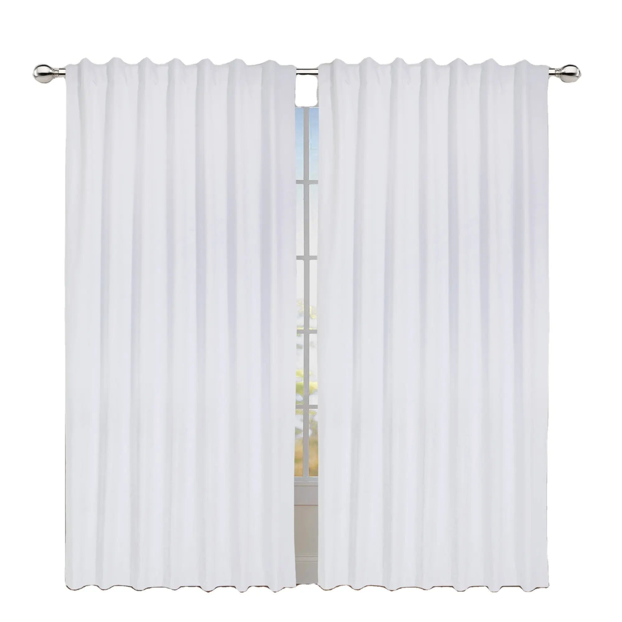 100% Blackout Window Curtain Panels, Heat and Full Light Blocking Drapes for Nursery, 84 inches Drop Thermal Insulated Draperies