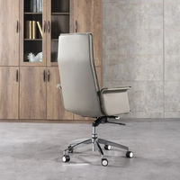 Chaise de bureau ergonomique moderne avec réglage en hauteur, roulettes pivotantes et dossier confortable pour la maison, le personnel de bureau et les conférences