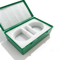 Boîte de transport extra-large en PP de haute qualité pour prothèses dentaires complètes, étui haut pour fausses dents avec couvercle pour usage en laboratoire dentaire