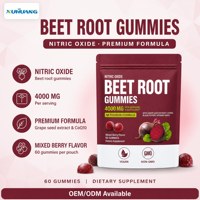 Gummies de Betterave Xuhuang 4000mg, Saveur Baies Mixtes 8-en-1, Végétaliennes, Sans OGM, Complément Alimentaire, OEM ODM Marque Privée, Vente en Gros