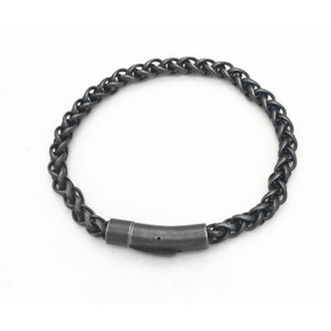 yunnique <b>Titanium</b> Steel Bracelet Flower Basket <b>Chain</b> Spring Buckle Unisex Jewelry Gift - Product Image 1