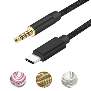 Chất lượng cao 3.5mm jack để Loại C/iOS AUX cáp tai nghe dây cáp nhanh chóng sạc cáp cho iPhone Xe Video cho Samsung - Product Image 6