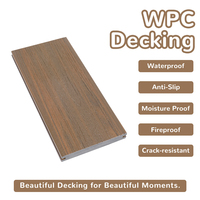 Planche de terrasse en bois composite solide antidérapante, anti-UV, anti-insectes, co-extrusion WPC, revêtement de sol en plastique extérieur