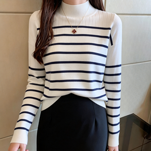 Pulls pour femmes de la marque YIYU, garantie de qualité, design rayé tricoté, design de luxe, <span class=keywords><strong>pull</strong></span> de créateur pour filles et femmes, OEM - Product Image 1
