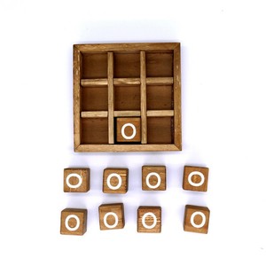 Nhà Máy Tùy Chỉnh Cổ Điển Bằng Gỗ Nguyên Thủy 3*3 Xo Cờ Vua <span class=keywords><strong>Tic</strong></span> <span class=keywords><strong>Tac</strong></span> <span class=keywords><strong>Toe</strong></span> Trò Chơi Bằng Gỗ Thiết Lập - Product Image 3