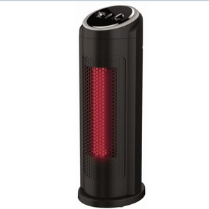 Power over heat tip over Safety protectionPowered Portable Little Electric Ceramic Infrared Ceramic Tower Space Heater - Product Image 1