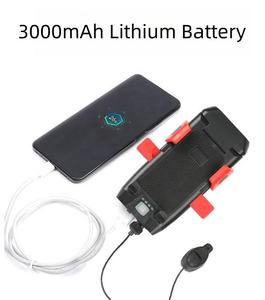 Wason nouveau phare avant LED multifonctionnel haute puissance lumineux pour VTT avec <span class=keywords><strong>support</strong></span> pour téléphone et haut-parleur à klaxon - Product Image 5