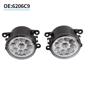 6206C9 Peugeot 307 308 408 301 207 508 Citroën C4 <span class=keywords><strong>C3</strong></span> C5 Phare antibrouillard <span class=keywords><strong>avant</strong></span> à LED, lampe antibrouillard à LED - Product Image 2
