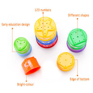 Set de juguetes educativos inteligentes para niños, juego de tazas de plástico duraderas - Product Image 3