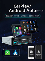 Autoradio Android pour BMW avec écran rétractable automatique de 7 pouces IPS, GPS CarPlay, 6/128 Go, stéréo DSP RGB, BQCC Single DIN universel