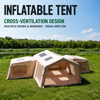 Carpa Inflable Impermeable de Oxford 420D para 4 Estaciones, Directo de Fábrica, para 4-8 Personas, Carpa de Techo para Campamento Familiar