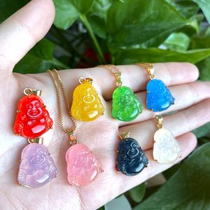 Collier mini pendentif <span class=keywords><strong>bouddha</strong></span> <span class=keywords><strong>en</strong></span> <span class=keywords><strong>jade</strong></span>, nouvelles couleurs, 1 pièce, pendentif <span class=keywords><strong>bouddha</strong></span> pour bijoux cadeaux, meilleures ventes - Product Image 2