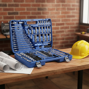 Juego de Herramientas de Reparación Automotriz de 216 Piezas, Llaves de Tubo, Material de Acero al Carbono, Manual - Product Image 3