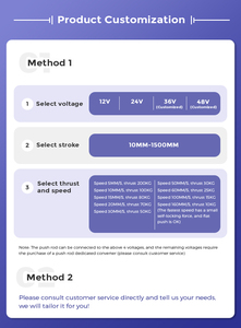 Tuyến tính thiết bị truyền động 12V 24V 800N điện DC động cơ 2000n vị trí cảm biến thông tin phản hồi Telescopic thiết bị truyền động - Product Image 5