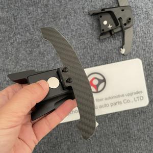 Pour VW GOLF7 GTI magnétique véritable fibre de carbone volant palettes de changement de vitesse remplacement étendu manette de vitesse ramasse haut/bas changement de vitesse - Product Image 4