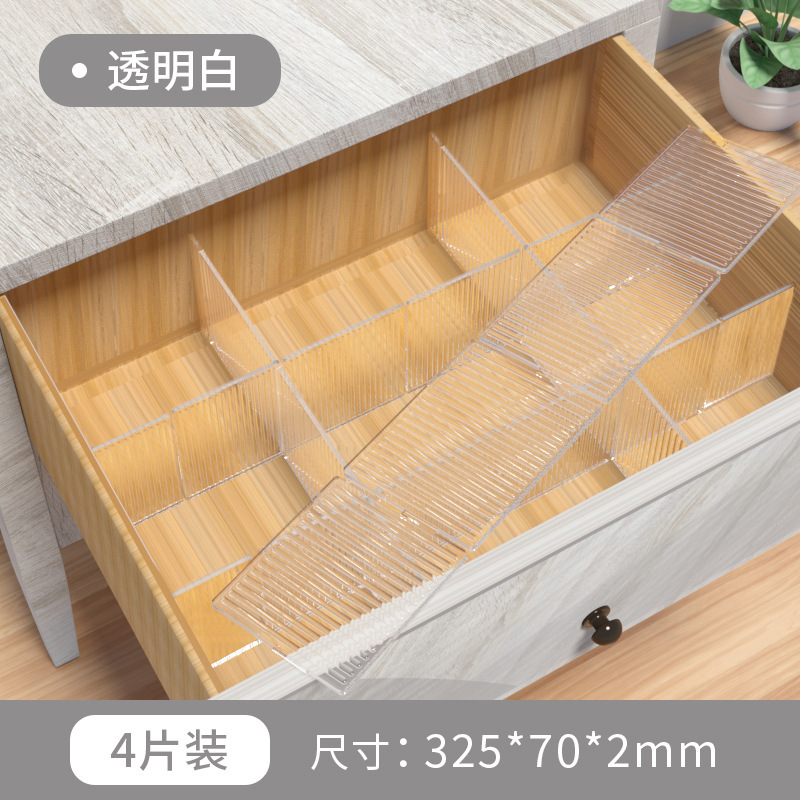 4-piece transparent partition