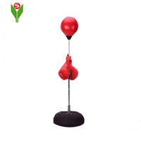 Équipement de boxe portable d'extérieur en plastique avec ensemble de boxe, en plastique HDPE moulé par soufflage, hauteur réglable