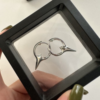 Boucles d'oreilles tendance pour femme Ada Jewelry, en argent sterling S925, simples et élégantes.