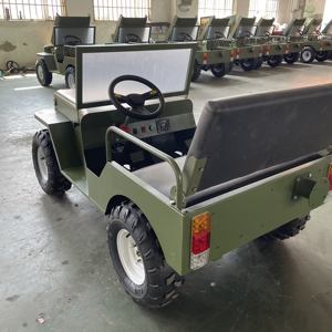 QIQU 48V 500W de Grado Comercial para Parques de Atracciones y Resorts, Jeep Eléctrico Estilo Willys para 2 Personas - Product Image 3