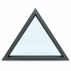 Ventana Triangular Personalizada de Aluminio, Tipo Gable, para Villa, Marco Fijo, Acristalamiento a Medida, Forma Especial OEM, Proyecto Residencial - Product Image 2