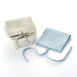 PackSecret Custom Microfiber <b>Bow</b> Pouch Set Hot-Selling Logo Printed Jewelry Container for Rings Earrings Envelope <b>Gift</b> Packaging - Product Image 3