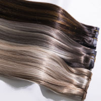 Extensions de cheveux naturels Remy vierges originaux, tissage de cheveux humains couleur personnalisée, style populaire, sans retour, pour femmes