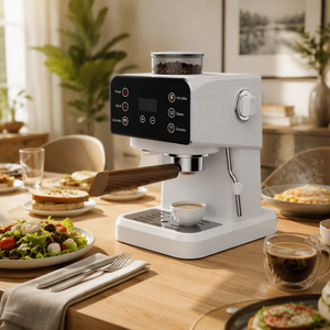 Macchina per Espresso ad Alta Efficienza 110V 220V con Macinacaffè Integrato, 20 Bar, Caffè Caldo e Freddo, Programmabile, Macchina da Caffè per Casa - Product Image 2