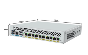 Appliance réseau multi-WAN avec pare-feu VPN 1U, OTS I3-8145U, 10 ports Gigabit, Intel 8e et 10e génération de processeurs Core, I210 - Product Image 1