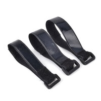 Meilleure vente de sangle de batterie écologique élastique adhésif attache de câble arrière accessoire personnalisé réglable antidérapant tapis coussinets crochet boucle