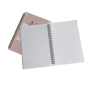 Carnet à spirales personnalisé avec couverture souple, impression CMYK, carnets à écriture fluide rose pour le bureau et l'école - Product Image 2