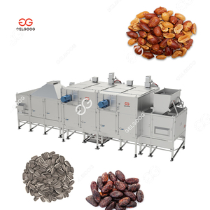 Bande transporteuse continue torréfacteur <span class=keywords><strong>de</strong></span> fèves <span class=keywords><strong>de</strong></span> cacao éplucheur noix torréfaction épluchage cacahuètes grillées et <span class=keywords><strong>salées</strong></span> faisant la machine pour cacahuètes - Product Image 4