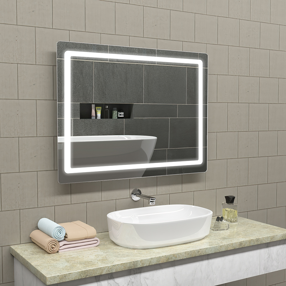 Mirror of anti-fog wall mounted magnifying decor wall home bathroom mirror led smart mirror with lights