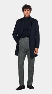 <span class=keywords><strong>Manteau</strong></span> en pure laine pour hommes, pardessus en laine style blazer - Product Image 3