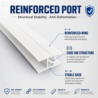 Raccord de conduit en PVC monobloc écologique et résistant à l'humidité pour système de ventilation d'hôtels et de bureaux