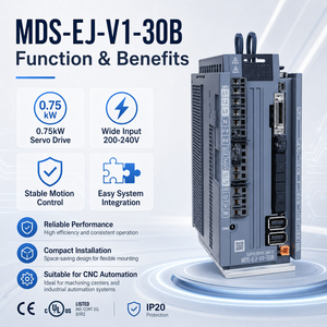 Servomoteur d'origine Mitsubishi MDS-<span class=keywords><strong>EJ</strong></span>-V1-30B 0,75 kW <span class=keywords><strong>200</strong></span>-240 V triphasé, amplificateur servo CNC, automatisation industrielle - Product Image 4