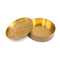 Boîte en métal ronde grande taille, réutilisable, de qualité alimentaire, écologique, pour le stockage du café, des bonbons, des biscuits, des gâteaux, pour une utilisation en cuisine