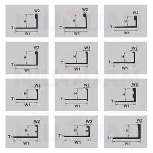 Niuyuan bảo vệ góc tường bên ngoài hình chữ L nhôm viền cạnh thẳng - Product Image 3